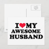 Ich habe meinen phantastischen Mann Liebe Postkarte (Vorne/Hinten)