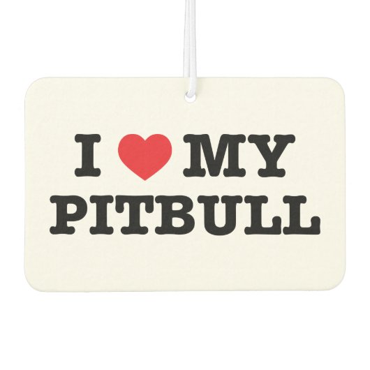 Ich habe meinen Pitbull Air Freshener gehört Autolufterfrischer (Vorderseite)