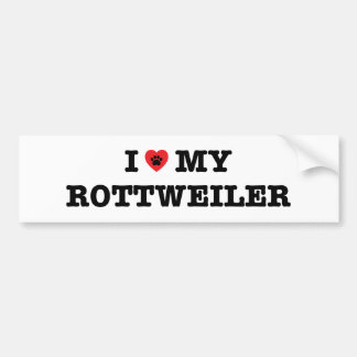 Ich habe meinen Rottweiler-Autoaufkleber gehört Autoaufkleber