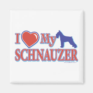 Ich habe meinen Schnauzer gehört Magnet