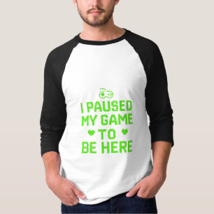 Ich habe meinen SpielNeon Pixel Art angehalten T-Shirt