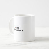 Ich habe meinen Spitz gehört Kaffeetasse (Vorderseite Links)