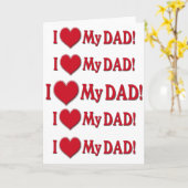 ICH HABE MEINEN VATER - ICH LIEBE MEIN VATER - MUS KARTE (Gelbe Blume)