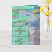 Ich habe meinen Vater Liebe, die Grußkarte Nah zu Karte (Gelbe Blume)