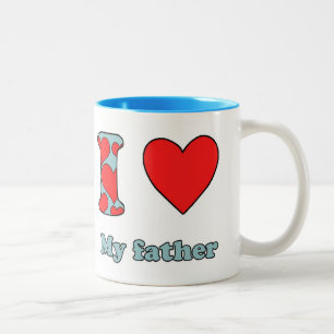 Ich habe meinen Vater Liebe Zweifarbige Tasse