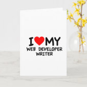 Ich habe meinen Web Developer Writer Liebe Karte (Gelbe Blume)