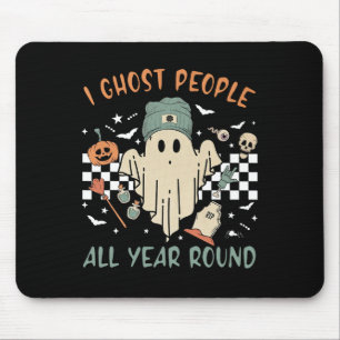 Ich habe Menschen das ganze Jahr über Runde Hallow Mousepad