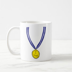 Ich habe mich bemüht-Medaille Kaffeetasse