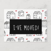 Ich habe mich bewegt Ankündigung Postkarte (Vorderseite)