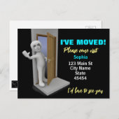 Ich habe mich bewegt, benutzerdefinierte Bildkarte Postkarte (Vorne/Hinten)