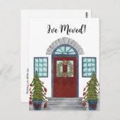Ich habe mich bewegt! Christmas Zuhause Postcard Postkarte (Vorne/Hinten)