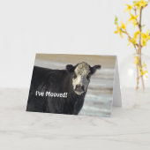 Ich habe mich bewegt! Grußkarte Karte (Gelbe Blume)