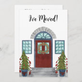 Ich habe mich bewegt! Weihnachts-Zuhause-Einladung Einladung (Vorne/Hinten)