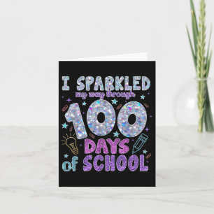 Ich habe mich durch 100 Schultage des 100. Karte