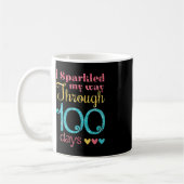 Ich habe mich durch 100 Schultage für Kaffeetasse (Links)