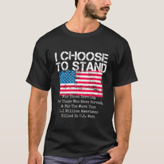 Ich habe mich entschieden, die amerikanischen Flag T-Shirt