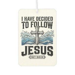 Ich habe mich entschieden, Jesus Vintage-Shirt zu  Autolufterfrischer