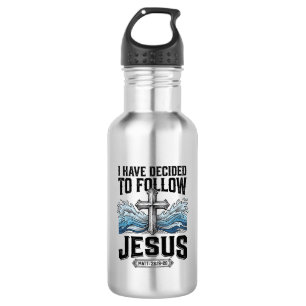 Ich habe mich entschieden, Jesus Vintage-Shirt zu Edelstahlflasche