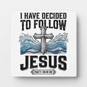 Ich habe mich entschieden, Jesus Vintage-Shirt zu Fotoplatte