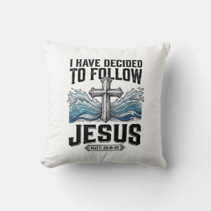 Ich habe mich entschieden, Jesus Vintage-Shirt zu  Kissen