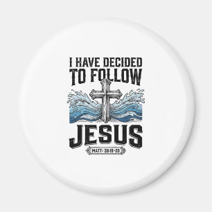 Ich habe mich entschieden, Jesus Vintage-Shirt zu Magnet