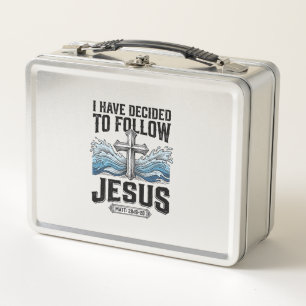 Ich habe mich entschieden, Jesus Vintage-Shirt zu  Metall Brotdose