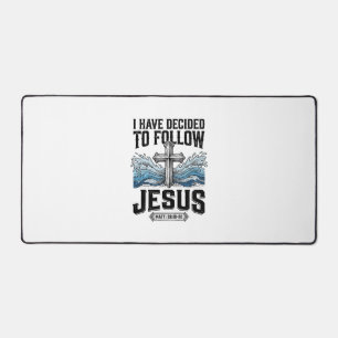 Ich habe mich entschieden, Jesus Vintage-Shirt zu  Schreibtischunterlage
