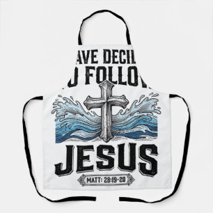 Ich habe mich entschieden, Jesus Vintage-Shirt zu Schürze