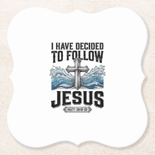 Ich habe mich entschieden, Jesus Vintage-Shirt zu  Untersetzer