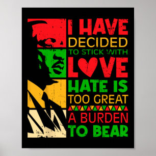 Ich habe mich entschlossen, mit Liebe Martin Black Poster
