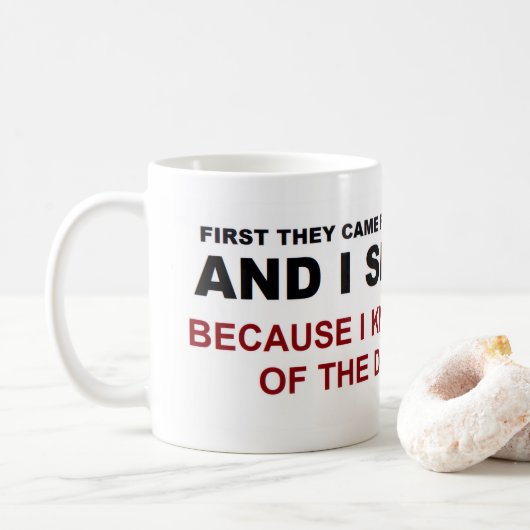 Ich habe mich geäußert kaffeetasse (Mit Donut)
