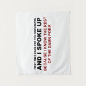 Ich habe mich geäußert wandteppich (Vorderseite)