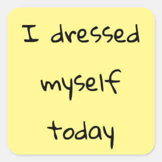 Ich habe mich heute Sticker gekleidet