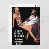Ich habe mich Jesus gegeben Postkarte (Vorne/Hinten)