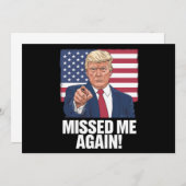 Ich habe mich wieder vermisst Trump Wahlen 2024 Einladung (Vorne/Hinten)