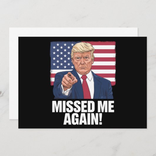 Ich habe mich wieder vermisst Trump Wahlen 2024 Einladung (Vorne/Hinten)