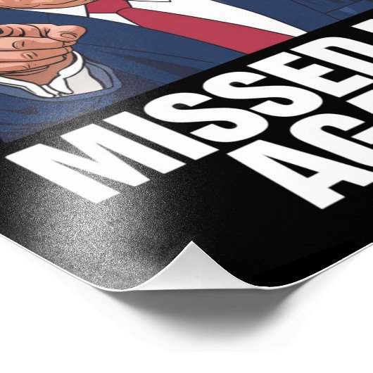 Ich habe mich wieder vermisst Trump Wahlen 2024 Fotodruck (Ecke)