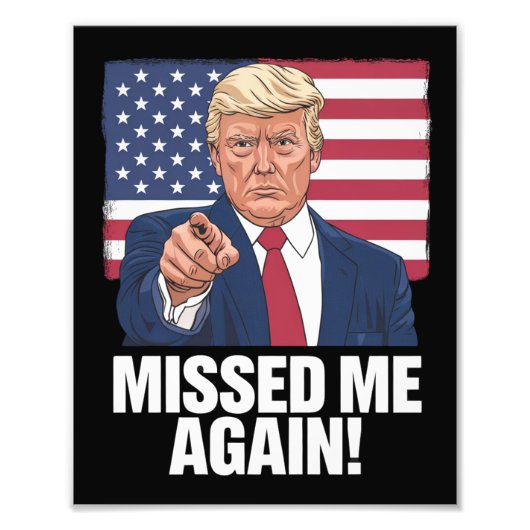 Ich habe mich wieder vermisst Trump Wahlen 2024 Fotodruck (Vorne)