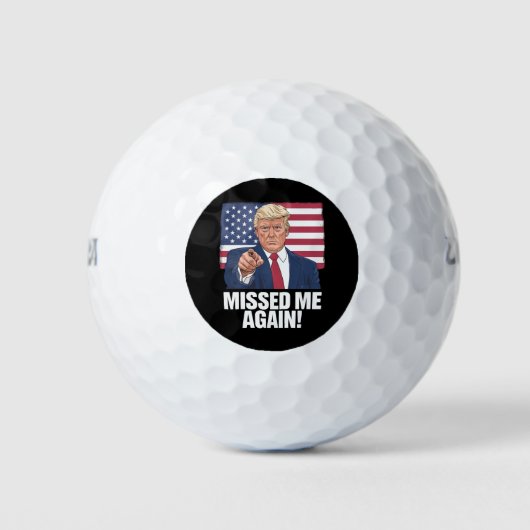 Ich habe mich wieder vermisst Trump Wahlen 2024 Golfball (Vorderseite)