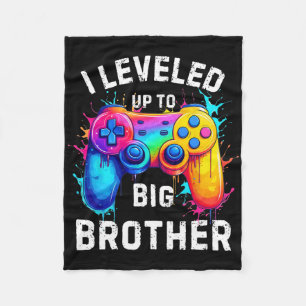 Ich habe mich zum großen Bruder hochgelevelt Lusti Fleecedecke
