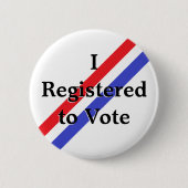 Ich habe mich zur Abstimmung angemeldet Button (Vorderseite)