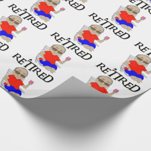 Ich habe mich zurückgezogen geschenkpapier (Ecke)