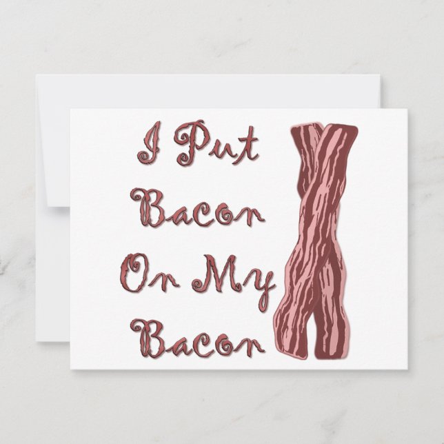 Ich habe mir Bacon auf den Bacon gelegt (Vorderseite)