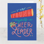 Ich habe mir eine Cheerleader-Karte gefunden Karte (Gelbe Blume)