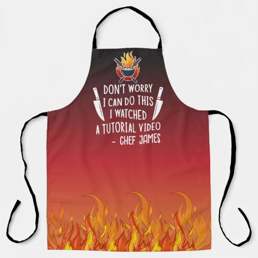 Ich habe mir einen Tutorial Video Funny & Custom K Schürze (Vorderseite)