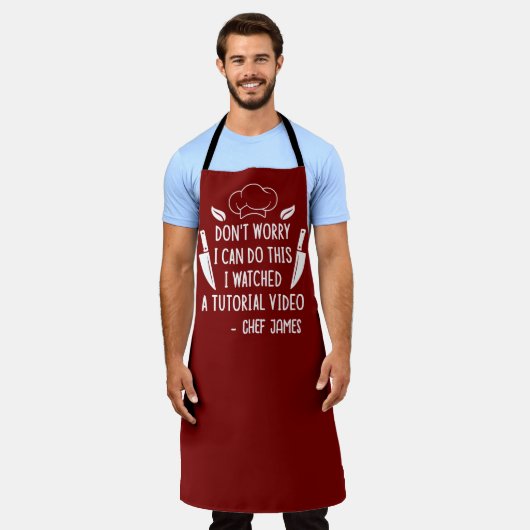 Ich habe mir einen Tutorial Video Funny & Custom K Schürze (Getragen)