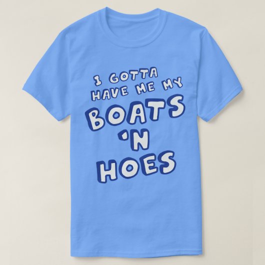 Ich habe mir meine Boote in den Händen gelassen T-Shirt (Design vorne)