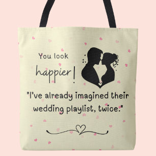 Ich habe mir schon zweimal ihre Hochzeitsspiellist Tasche