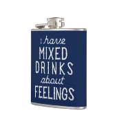 Ich habe Mischgetränke über Gefühle Flachmann (Links)