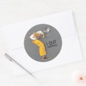 Ich habe mit dem Rauchen aufgehört Runder Aufkleber (Umschlag)